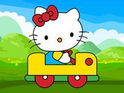 Hello Kitty Car Jigsaw Game