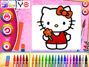 Hello Kitty Coloring Book Game Online