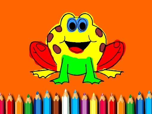 Frog Coloring Book Game Image Frog Coloring Book Game