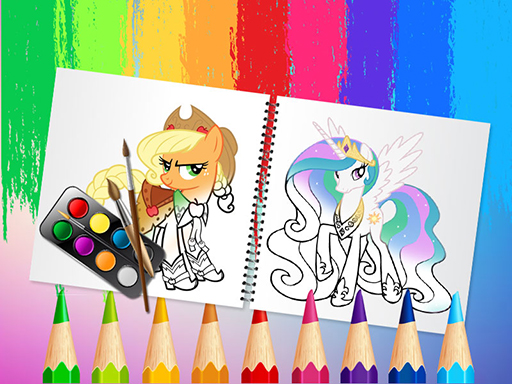 Sweet Pony Coloring Book Game Image Sweet Pony Coloring Book Game